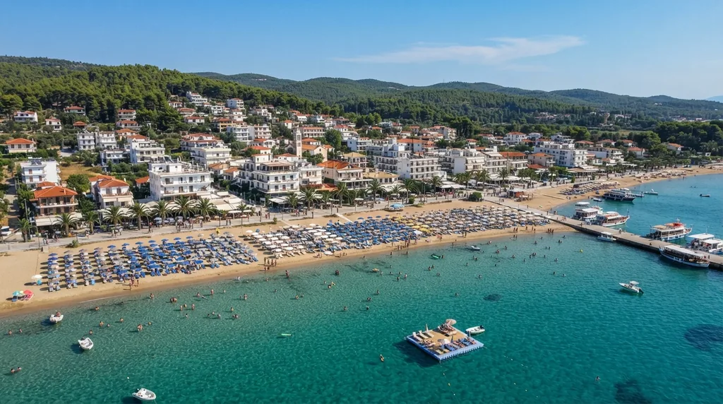 Prevoz putnika za Hanioti iz Beograda — uređena porodična plaža susednog mesta