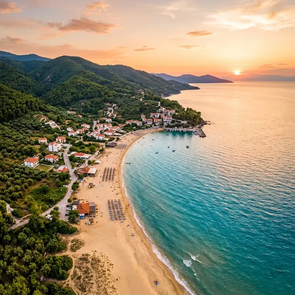 Peščana plaža u Nea Vrasni na Strimonskom zalivu