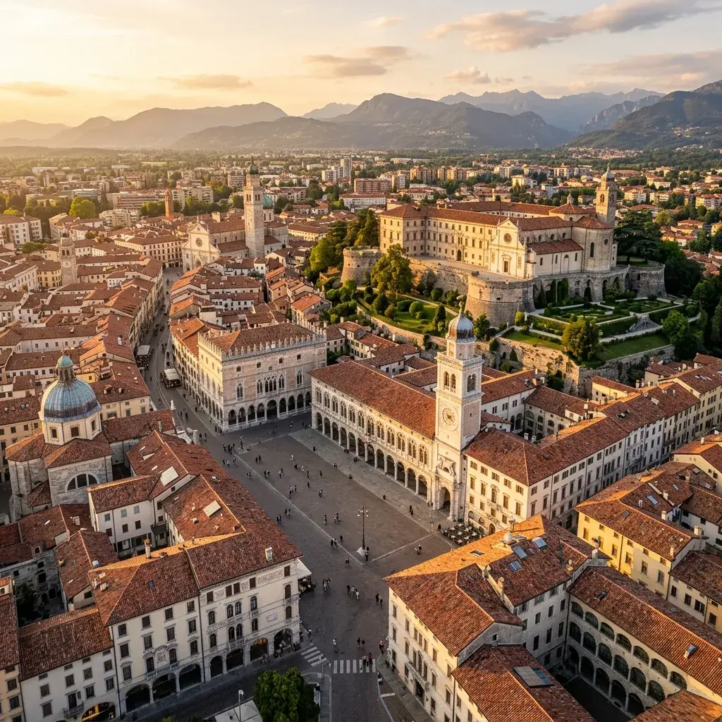 Kombi prevoz putnika Beograd → Udine — gradsko jezgro, Severna Italija