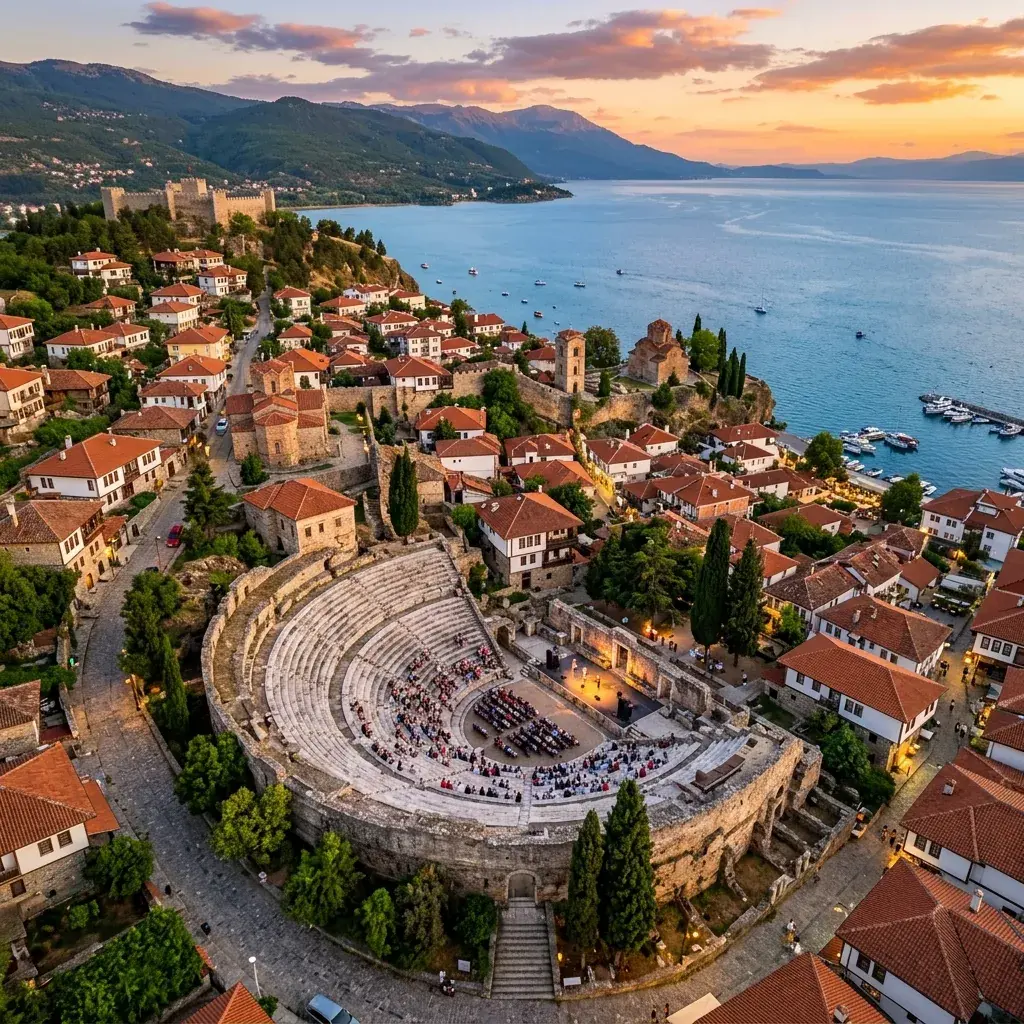Kombi prevoz putnika Beograd → Ohrid — jezero i okolina, Ohridsko jezero