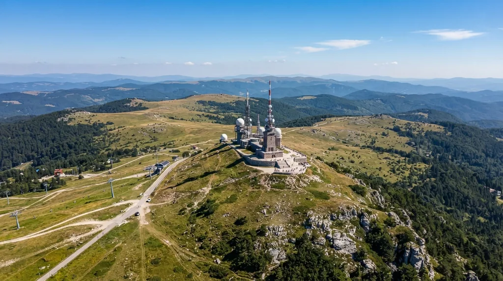Pančićev vrh sa mauzolejom Josifa Pančića i radarskim kupolama